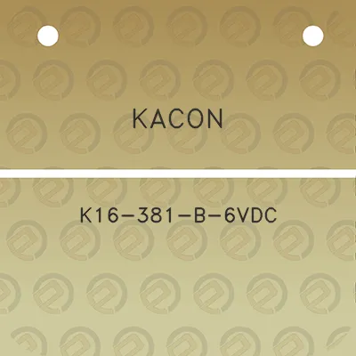 kacon-k16-381-b-6vdc