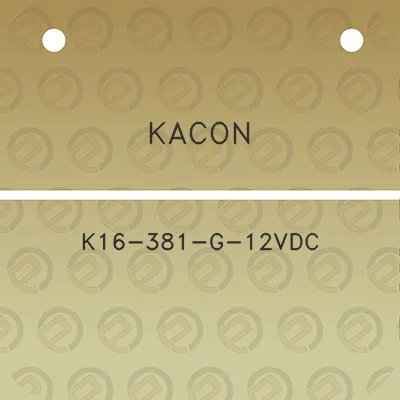 kacon-k16-381-g-12vdc