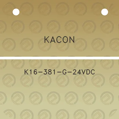 kacon-k16-381-g-24vdc