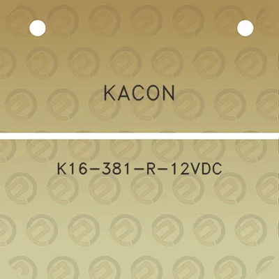 kacon-k16-381-r-12vdc