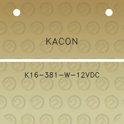 kacon-k16-381-w-12vdc