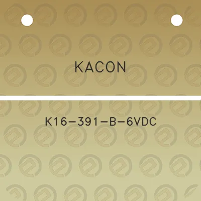 kacon-k16-391-b-6vdc