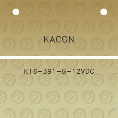 kacon-k16-391-g-12vdc