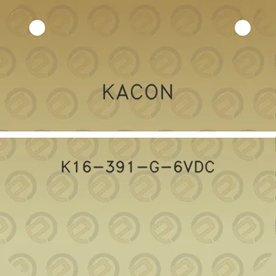 kacon-k16-391-g-6vdc