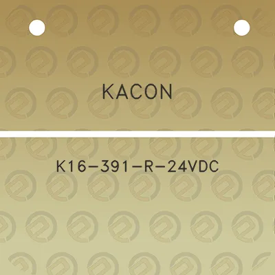 kacon-k16-391-r-24vdc