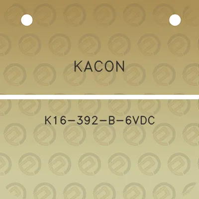 kacon-k16-392-b-6vdc