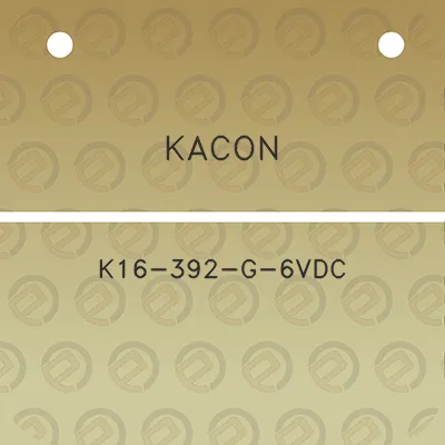 kacon-k16-392-g-6vdc