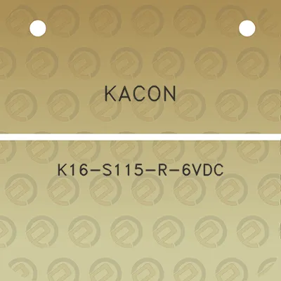 kacon-k16-s115-r-6vdc