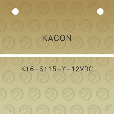 kacon-k16-s115-y-12vdc