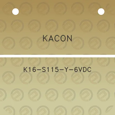 kacon-k16-s115-y-6vdc