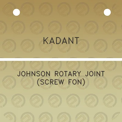 kadant-johnson-rotary-joint-screw-fon