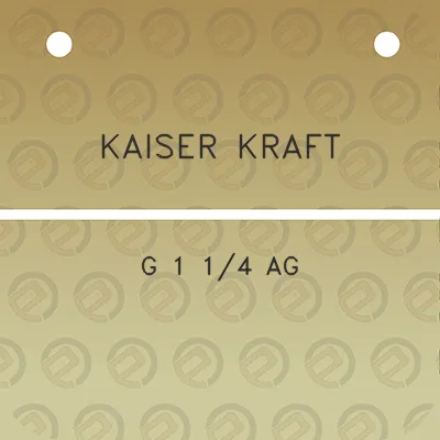 kaiser-kraft-g-1-14-ag