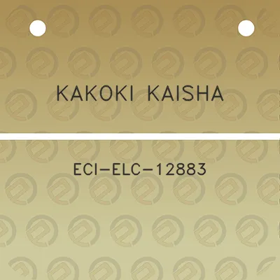 kakoki-kaisha-eci-elc-12883