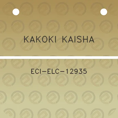 kakoki-kaisha-eci-elc-12935