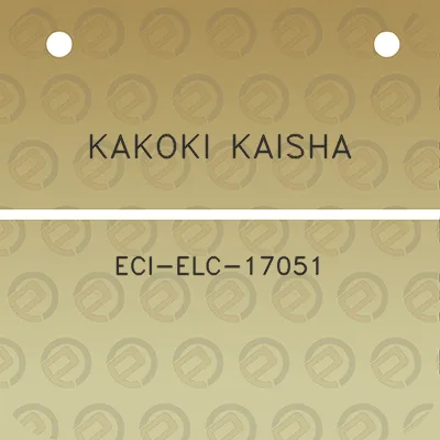 kakoki-kaisha-eci-elc-17051