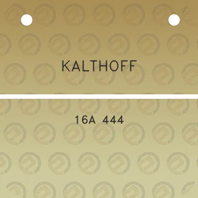 kalthoff-16a-444