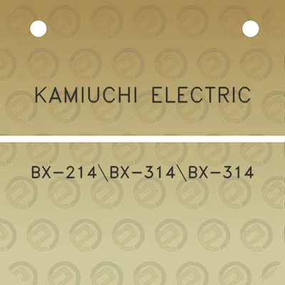 kamiuchi-electric-bx-214bx-314bx-314