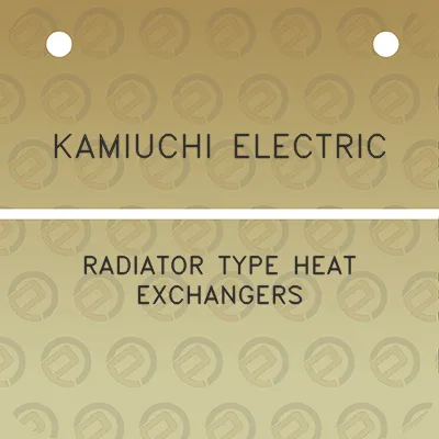 kamiuchi-electric-radiator-type-heat-exchangers