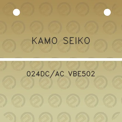 kamo-seiko-024dcac-vbe502