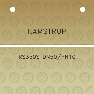 kamstrup-rs350s-dn50pn10