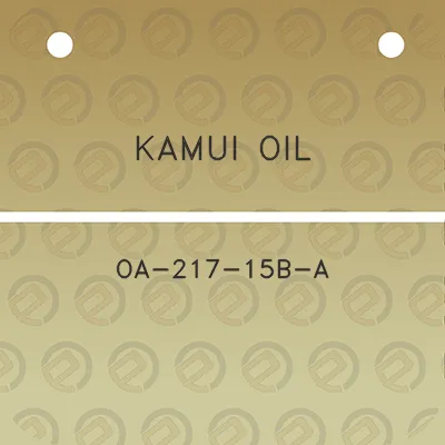 kamui-oil-oa-217-15b-a