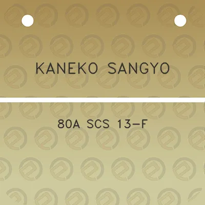 kaneko-sangyo-80a-scs-13-f