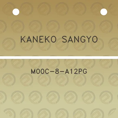 kaneko-sangyo-m00c-8-a12pg