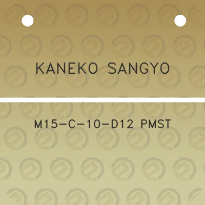 kaneko-sangyo-m15-c-10-d12-pmst