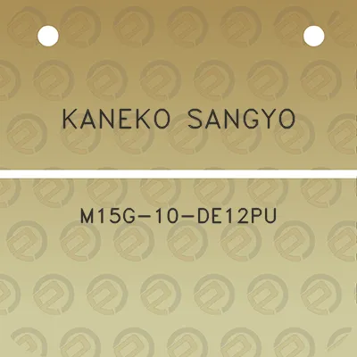 kaneko-sangyo-m15g-10-de12pu