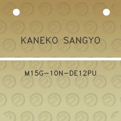 kaneko-sangyo-m15g-10n-de12pu