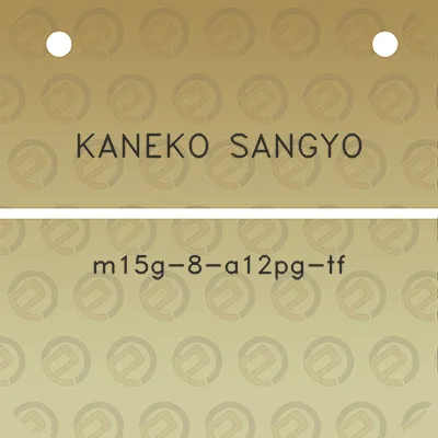 kaneko-sangyo-m15g-8-a12pg-tf