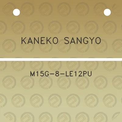 kaneko-sangyo-m15g-8-le12pu