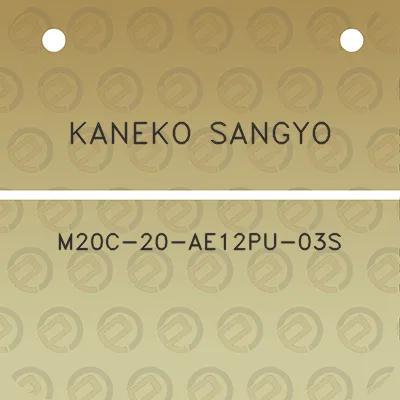 kaneko-sangyo-m20c-20-ae12pu-03s