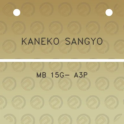 kaneko-sangyo-mb-15g-a3p