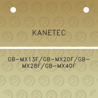 kanetec-gb-mx13fgb-mx20fgb-mx28fgb-mx40f