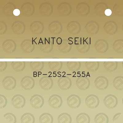 kanto-seiki-bp-25s2-255a