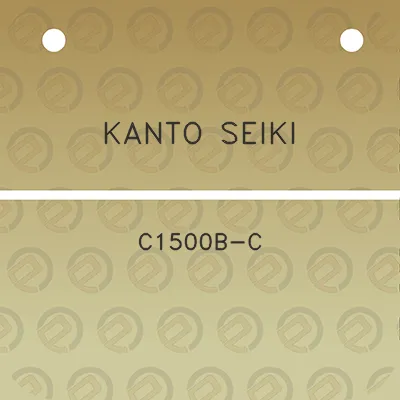 kanto-seiki-c1500b-c