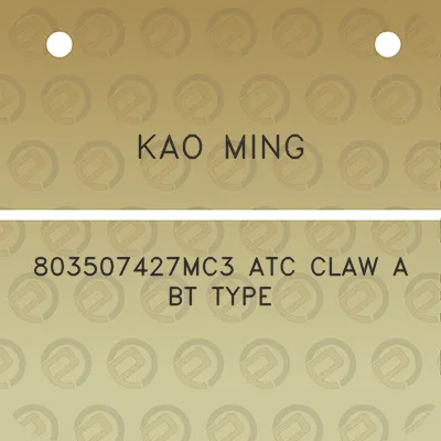 kao-ming-803507427mc3-atc-claw-a-bt-type