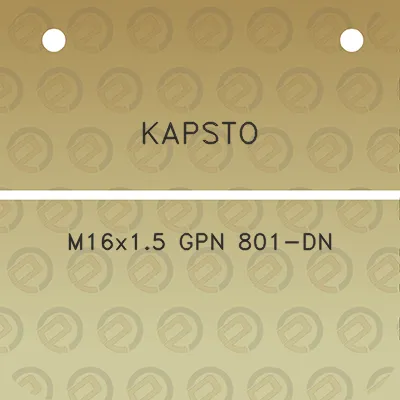 kapsto-m16x15-gpn-801-dn