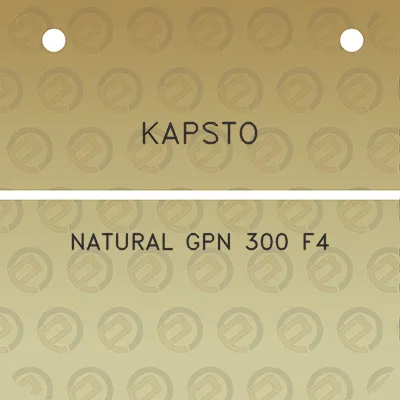 kapsto-natural-gpn-300-f4