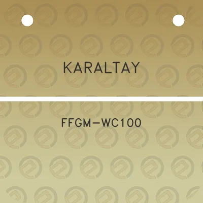 karaltay-ffgm-wc100