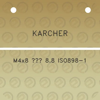 karcher-m4x8-88-iso898-1