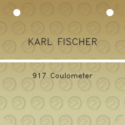 karl-fischer-917-coulometer