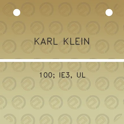 karl-klein-100-ie3-ul