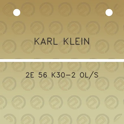 karl-klein-2e-56-k30-2-ols