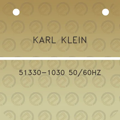 karl-klein-51330-1030-5060hz