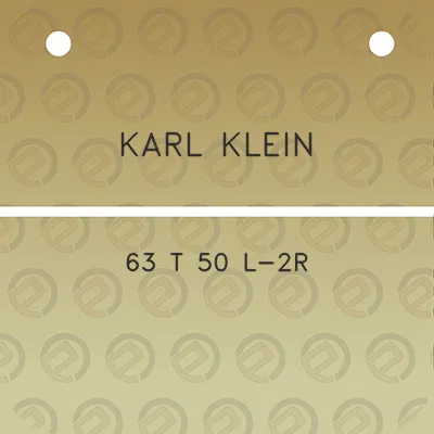 karl-klein-63-t-50-l-2r