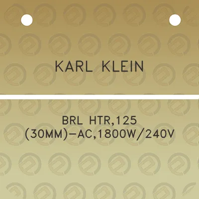 karl-klein-brl-htr125-30mm-ac1800w240v