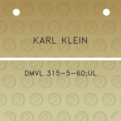 karl-klein-dmvl-315-5-60ul