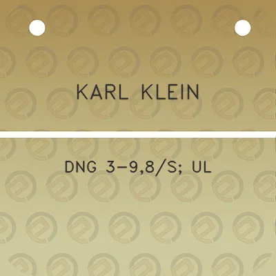 karl-klein-dng-3-98s-ul